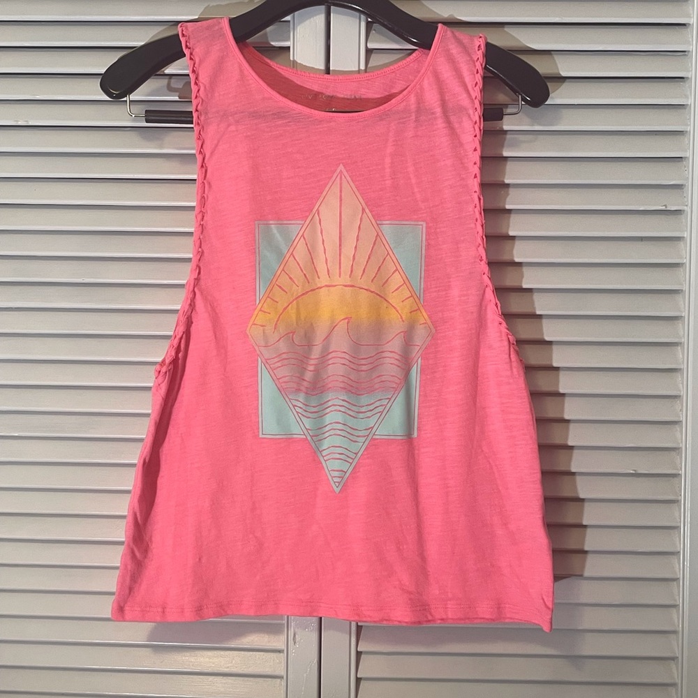 Aeropostale Live Love Dream Pink Tank Top